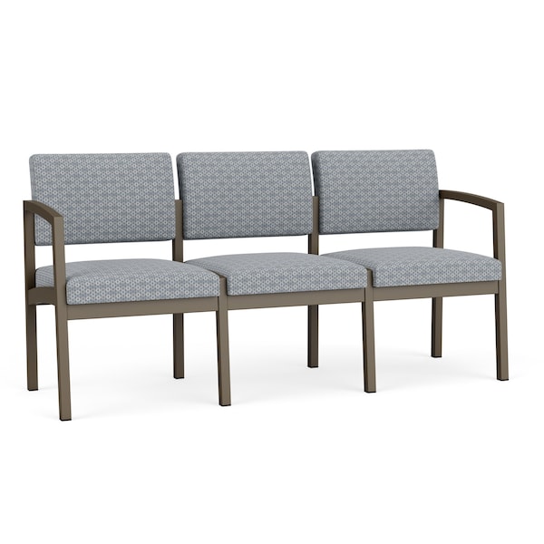 Lesro Lenox 3 Seat Tandem Seating W/ No Center Arms, 64.5 in W 24.5 in L 32 in H LS3101 - main